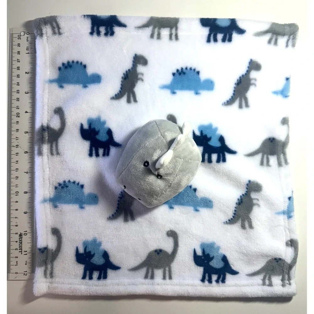 Plush Dinosaur Security Baby Blanket Lovey 14x14 by Manhattan Kids Stegosaurus